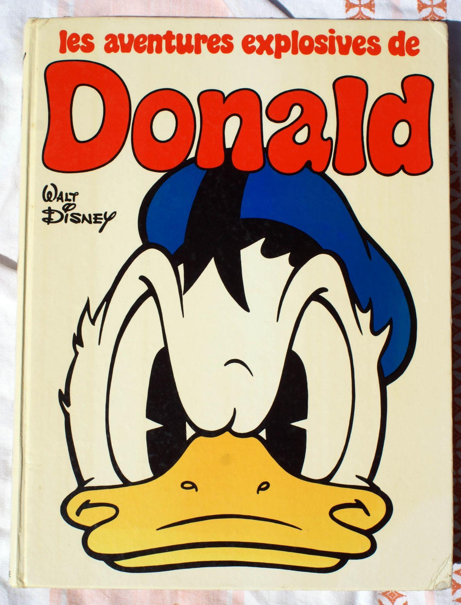 jaquette livre Les Aventures explosives de Donald