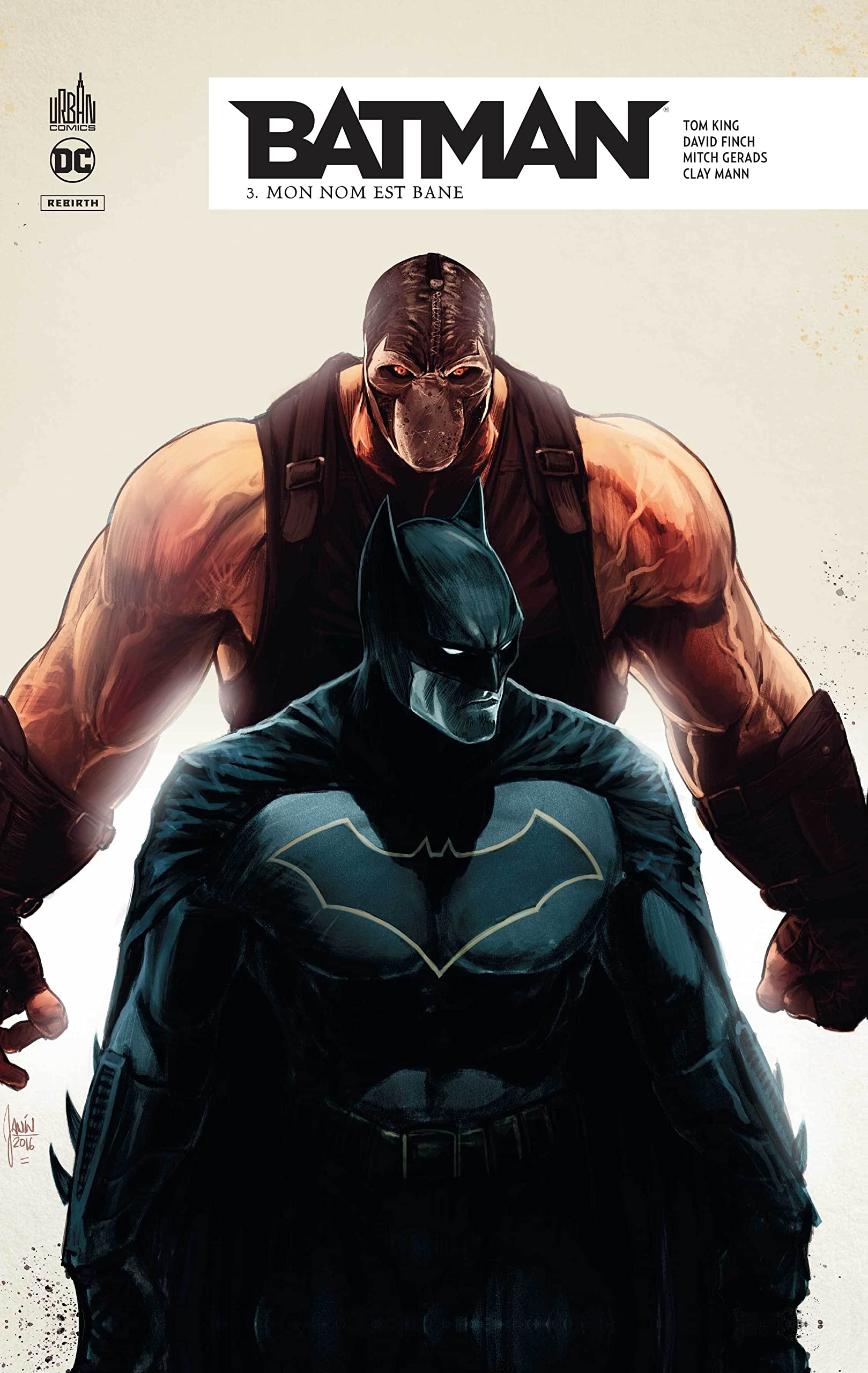 jaquette livre Batman Rebirth, Tome 3 : Mon nom est Bane