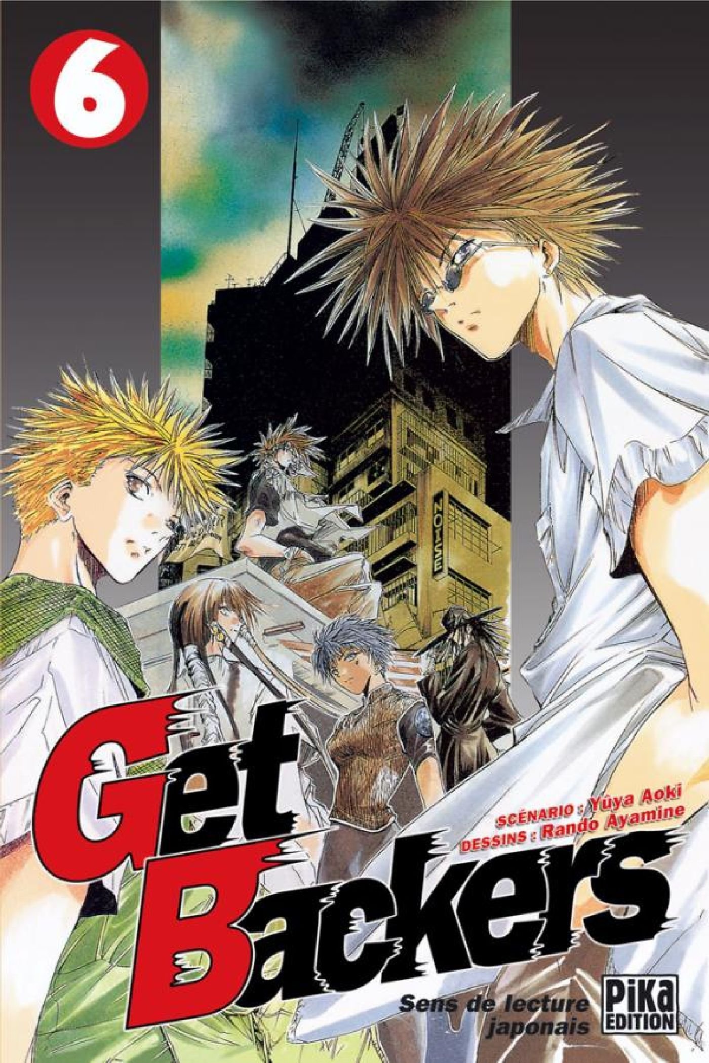 jaquette livre Get Backers, tome 6