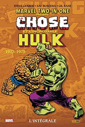 jaquette livre Marvel Two-In-One : L'intégrale - La Chose Et L'incroyable Hulk - 1973-1975