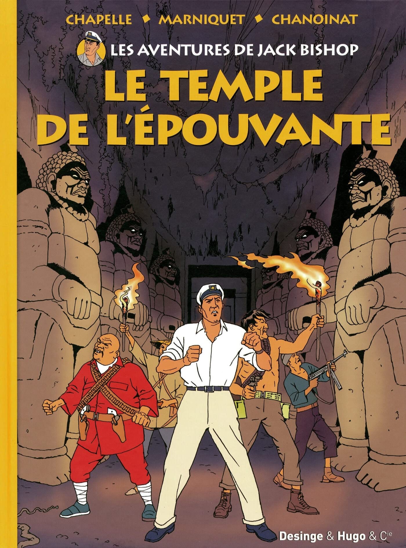 jaquette livre Les aventures de Jack Bishop, Tome 1 : Le temple de l'épouvante