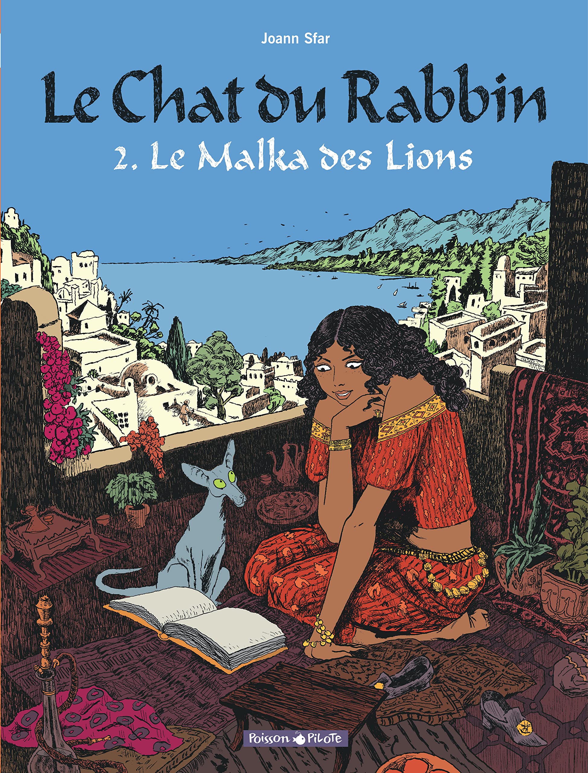 jaquette livre Le Chat du Rabbin, tome 2 : Le Malka des Lions