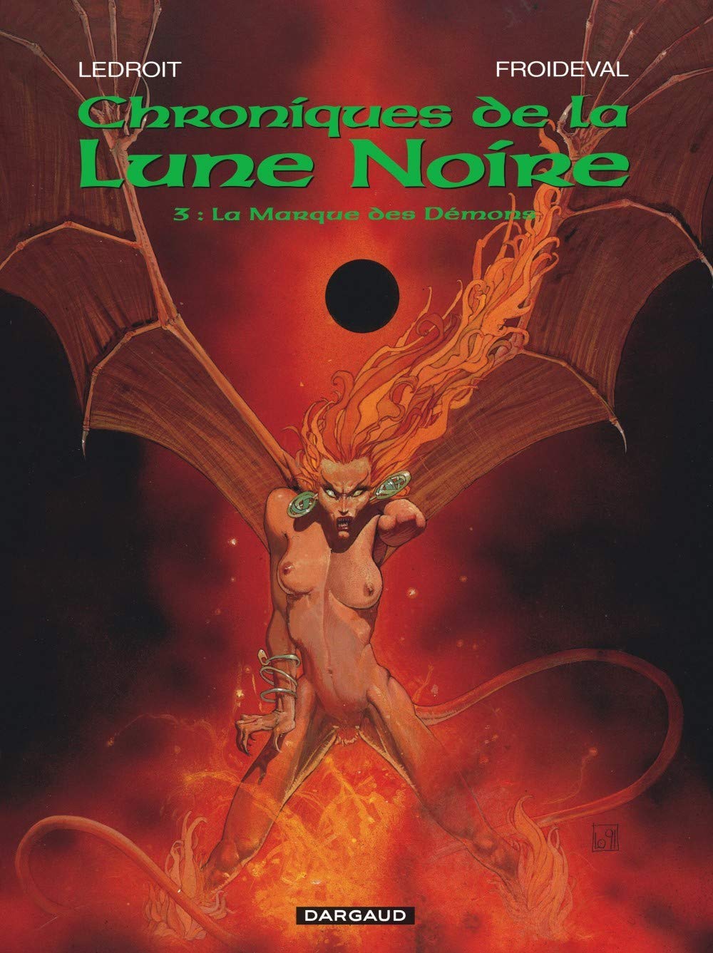 jaquette livre Les Chroniques de la Lune Noire, tome 3 : La Marque des Démons