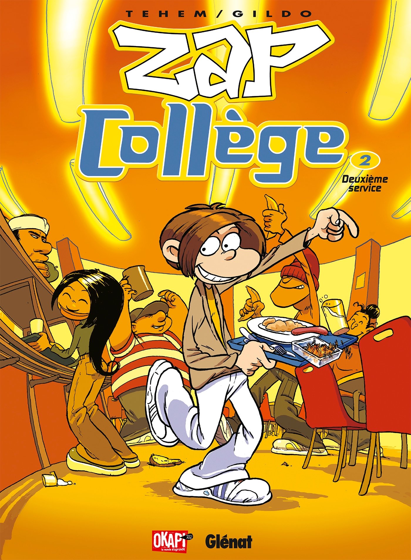jaquette livre Zap collège, Tome 2 : Deuxième service