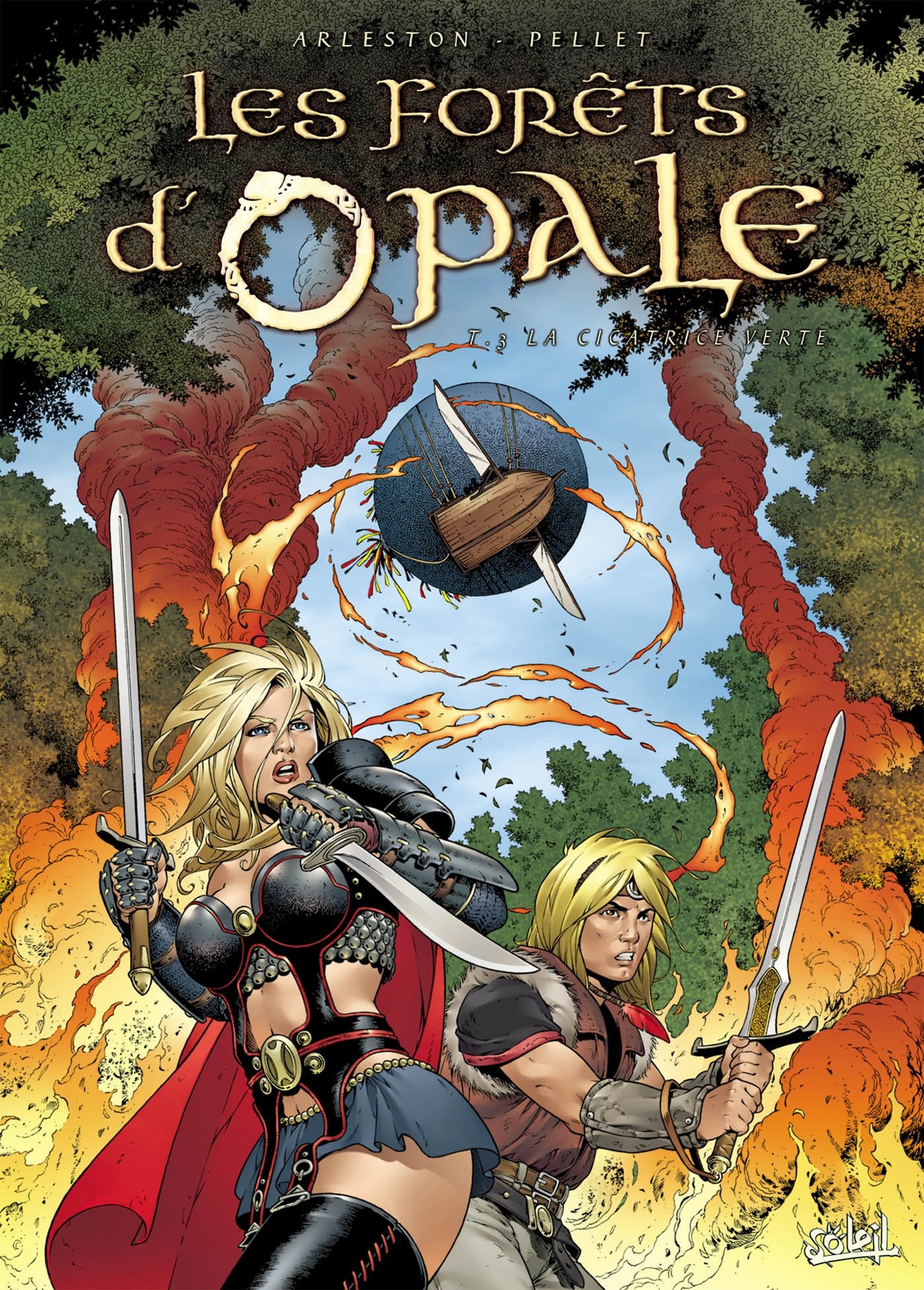 jaquette livre Les Forêts d'opale, tome 3 : La Cicatrice verte