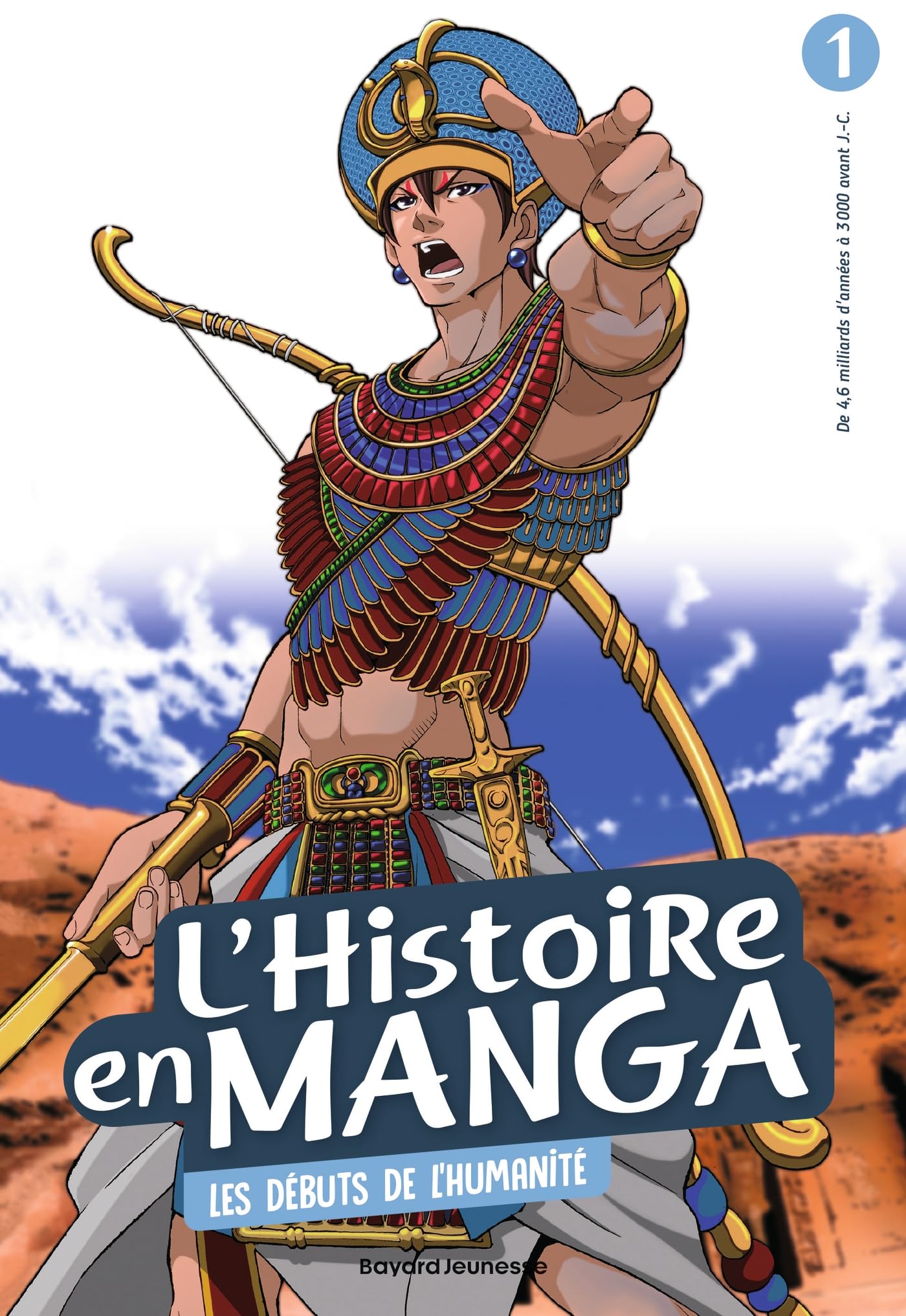 jaquette livre L'histoire en manga 1 - Les débuts de l'humanité