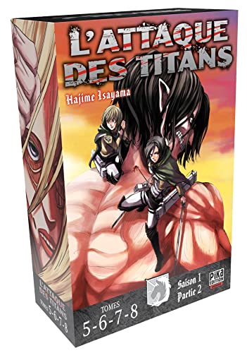 jaquette livre L'attaque Des Titans Tomes 5 À 8 - Coffret En 4 Volumes