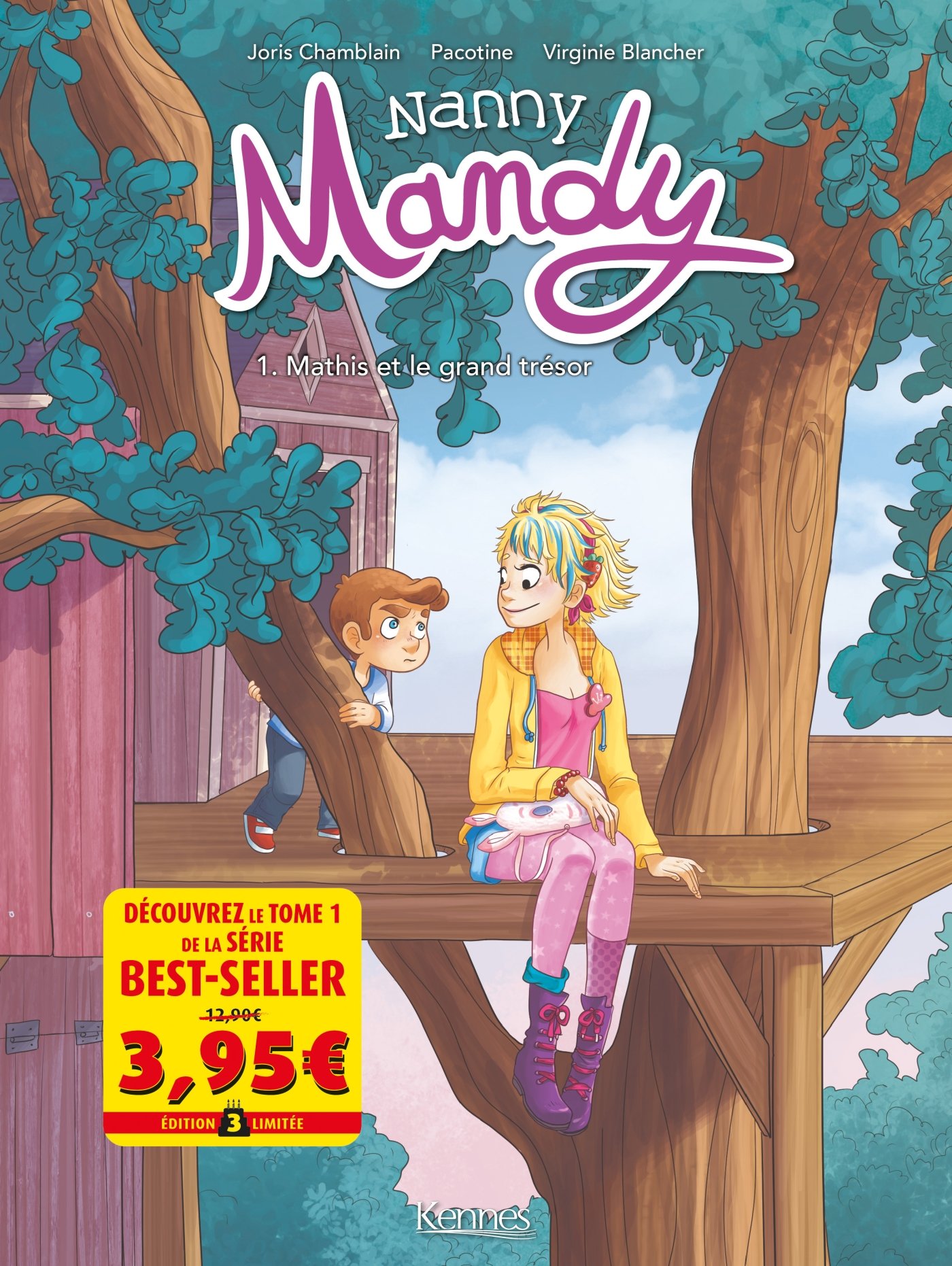 jaquette livre Nanny Mandy BD T01 - Offre découverte: Mathis et le Grand Trésor