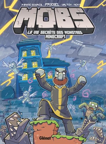 jaquette livre Mobs, La Vie Secrète Des Monstres Minecraft Tome 3 - Humour Évocateur