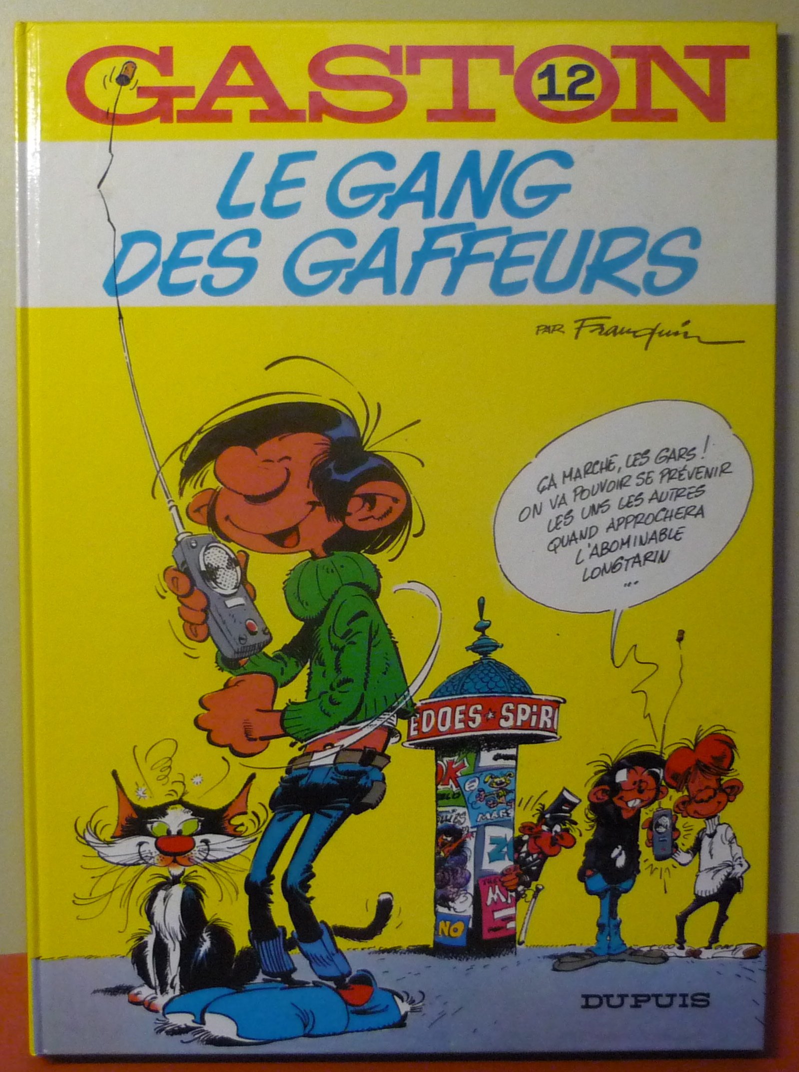 jaquette livre Gaston, n° 12 : Le gang des gaffeurs