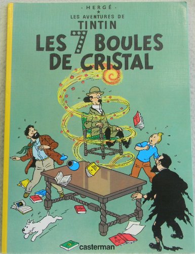 jaquette livre Tintin, Les 7 Boules De Cristal