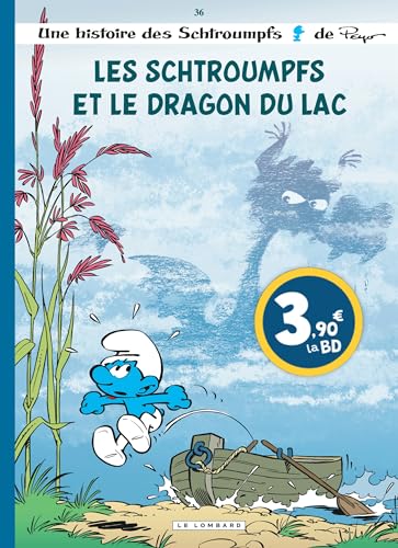 jaquette livre Les Schtroumpfs Tome 36 - Les Schtroumpfs Et Le Dragon Du Lac
