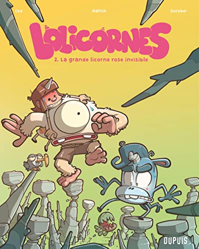 jaquette livre Lolicornes Tome 2 - La Grande Licorne Rose Invisible