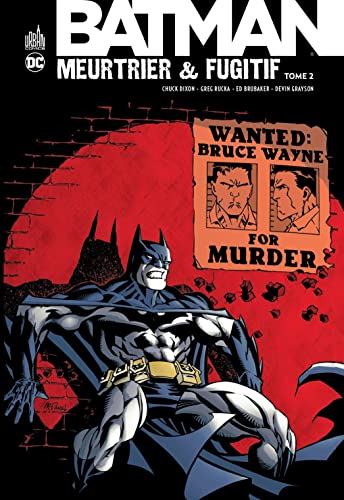 jaquette livre Batman Meurtrier Et Fugitif Tome 2