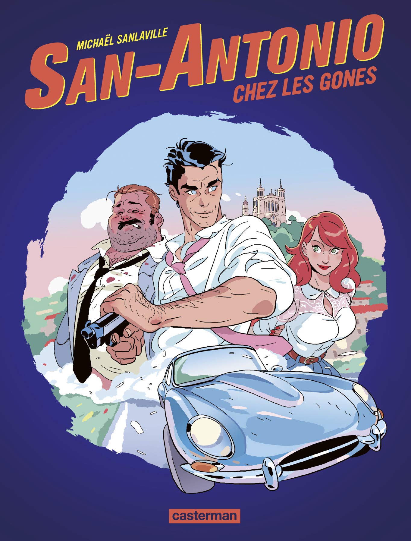 jaquette livre San Antonio chez les gones