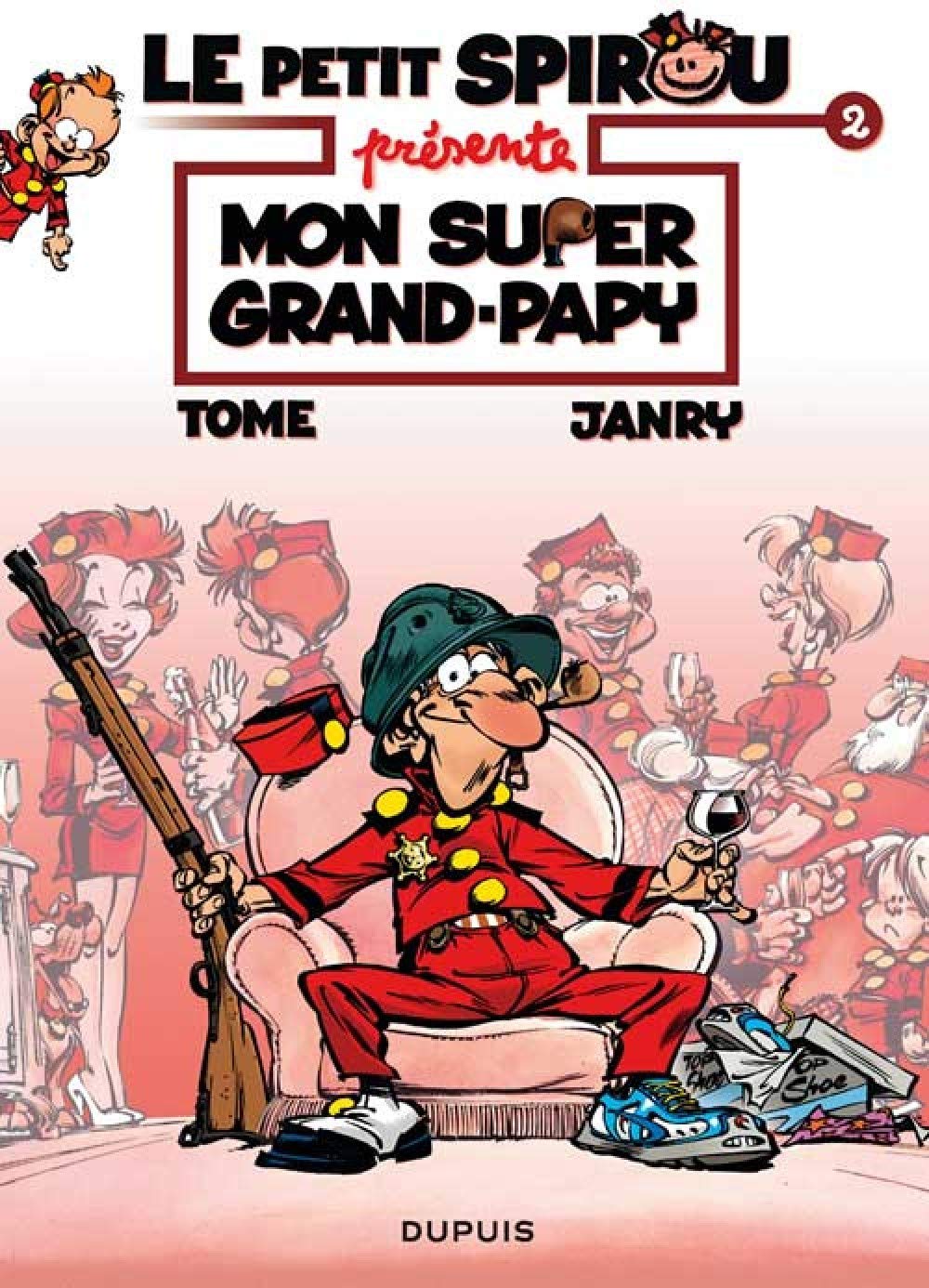 jaquette livre Le Petit Spirou présente... - tome 2 - Mon super grand papy
