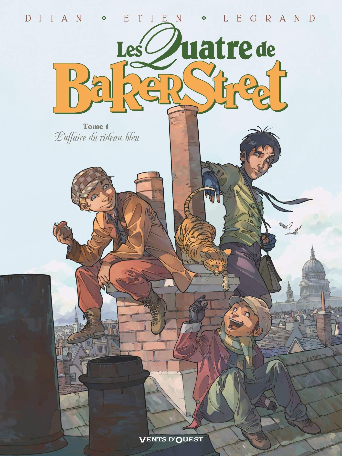 jaquette livre Les Quatre de Baker Street - Tome 01 : L'affaire du rideau bleu
