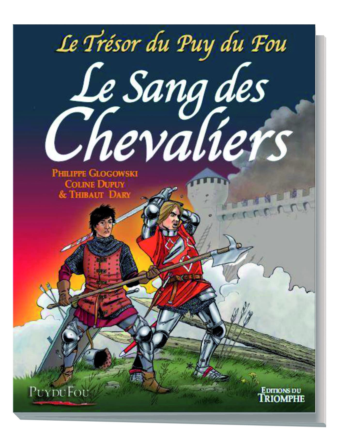 jaquette livre Le Trésor du Puy du Fou, Tome 3 : Le sang des chevaliers
