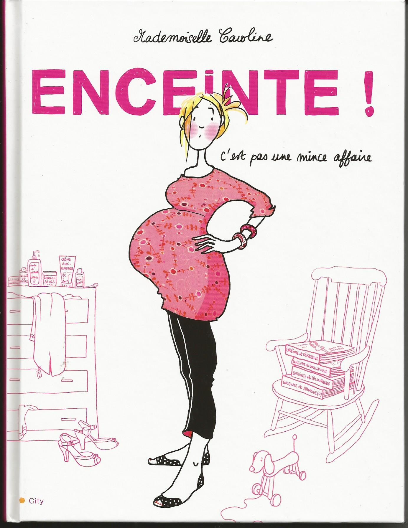 jaquette livre Enceinte c'est pas une mince affaire