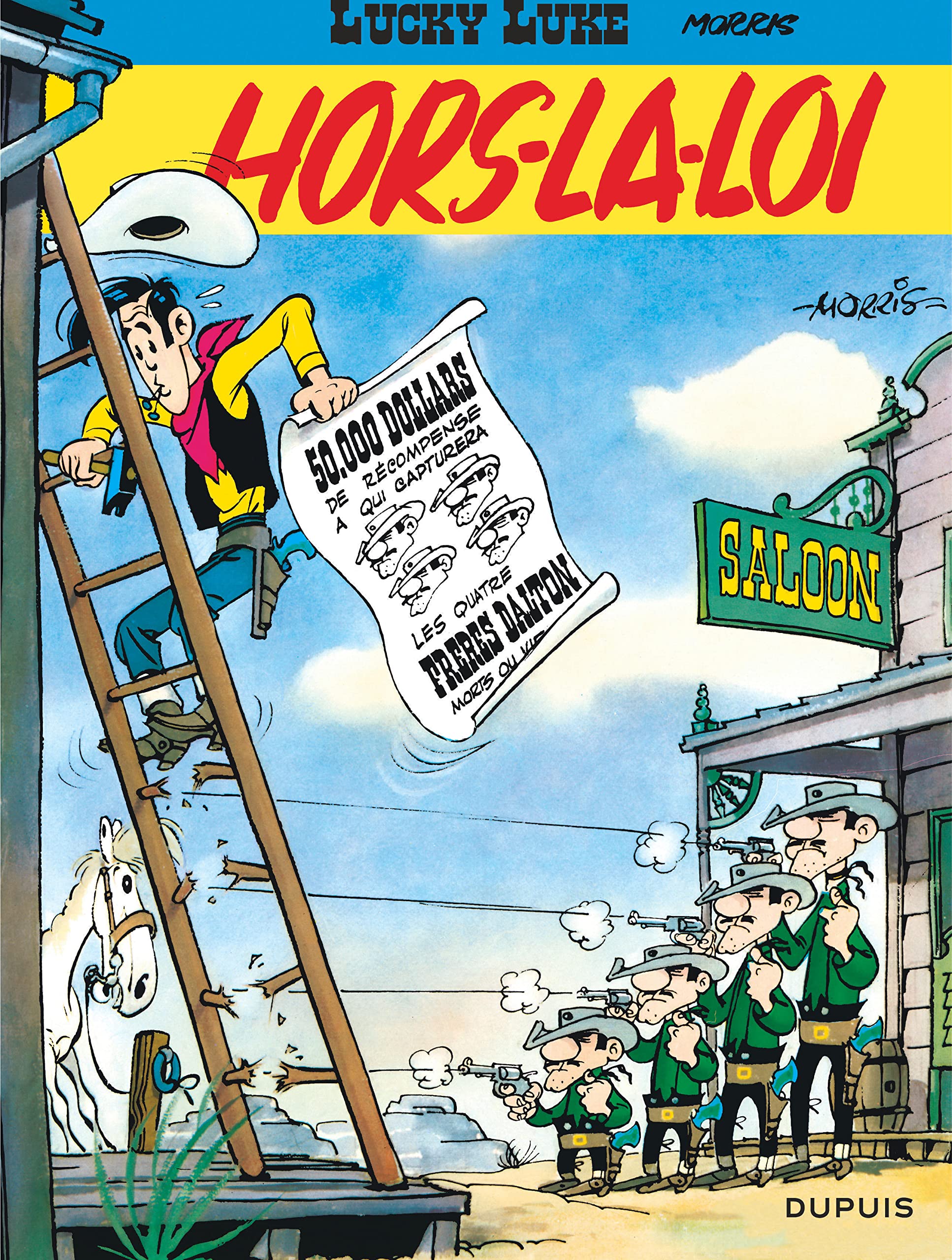 jaquette livre Lucky Luke, tome 6 : Hors-la-loi