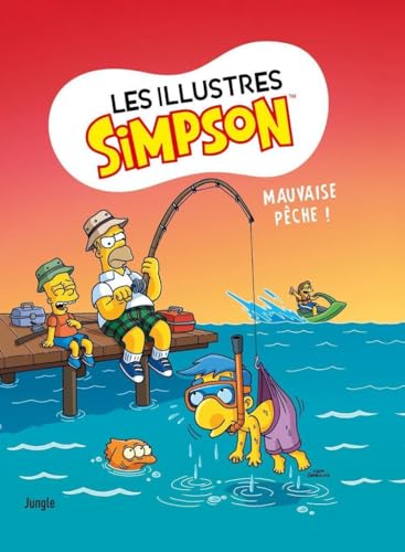 jaquette livre Les Illustres Simpson Tome 8 - Mauvaise Pêche !