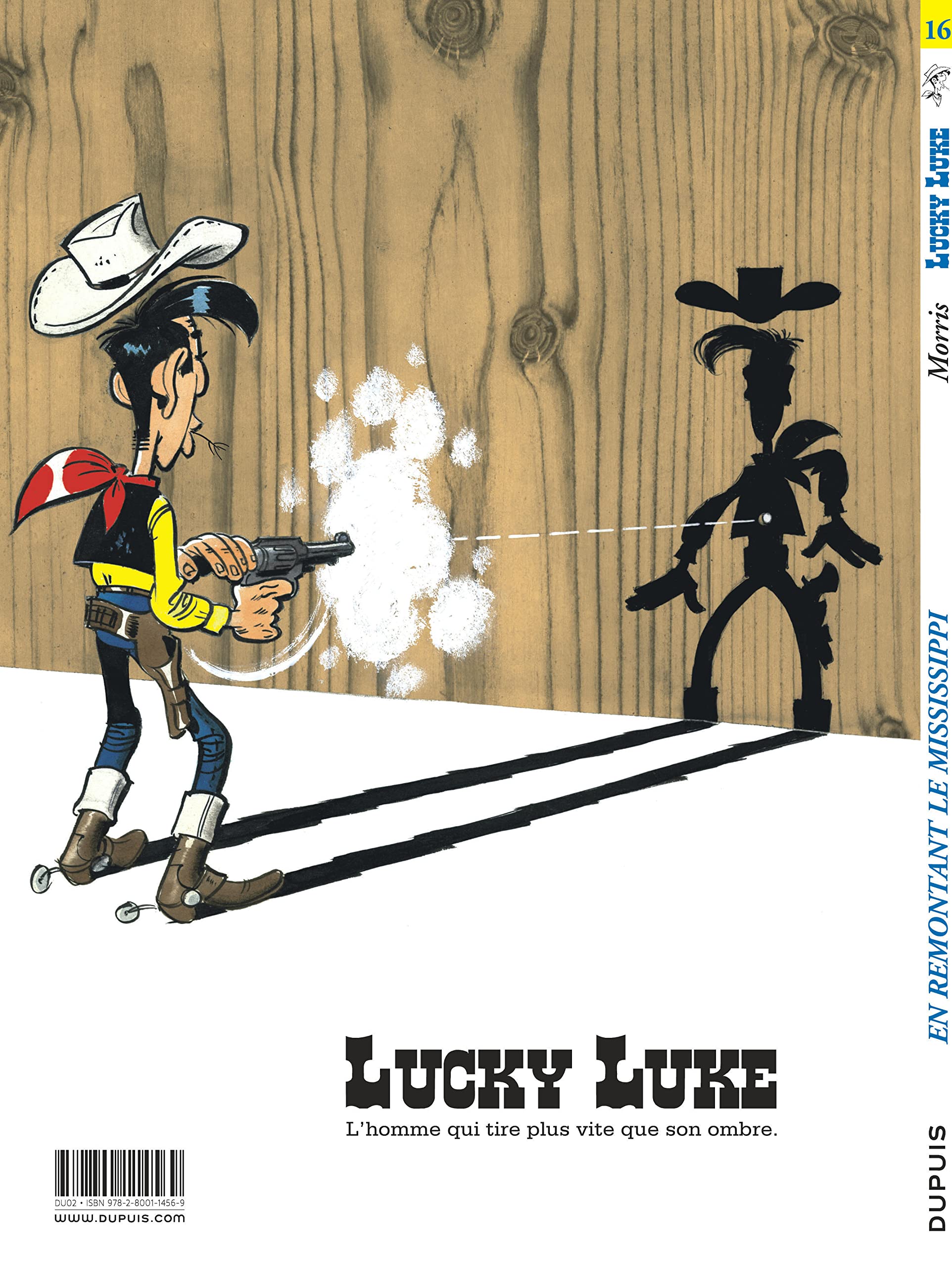 jaquette livre Lucky Luke, tome 16 : En remontant le Mississippi