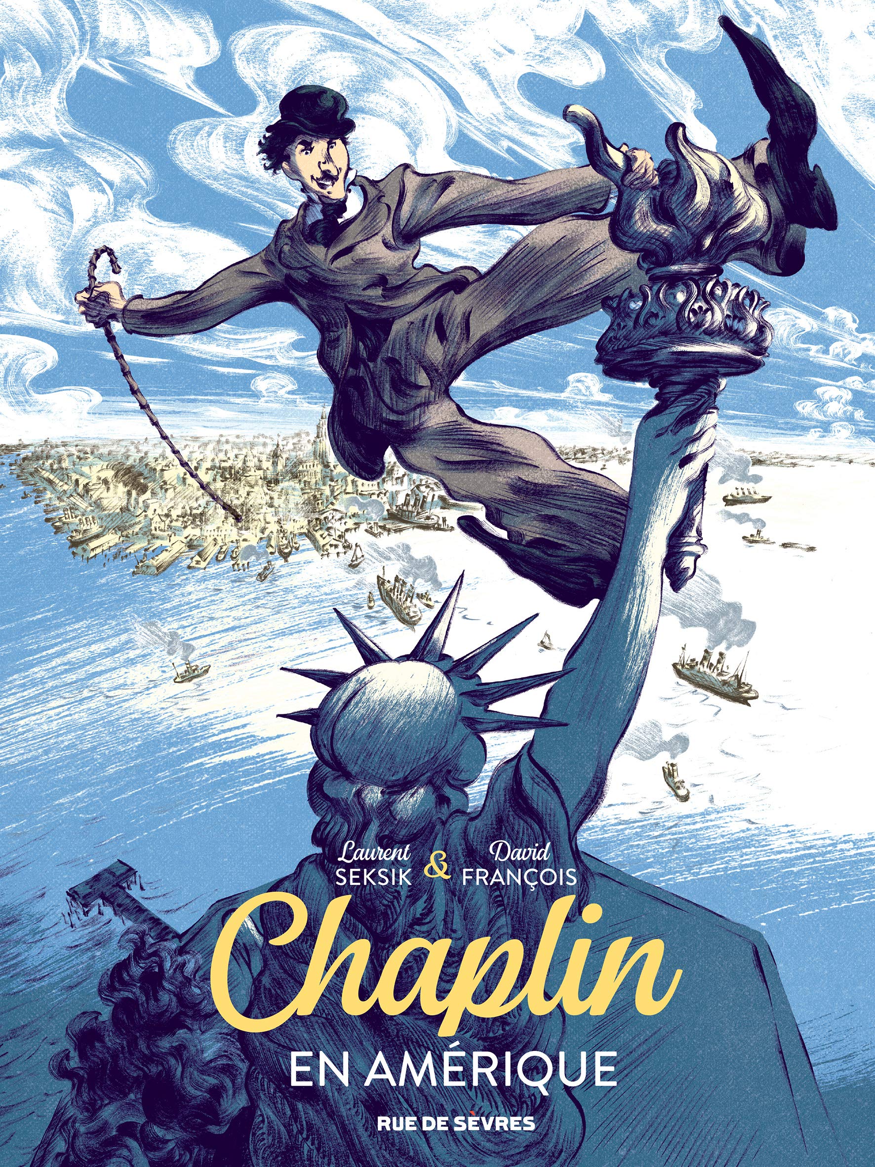jaquette livre Chaplin, Tome 1 : En Amérique