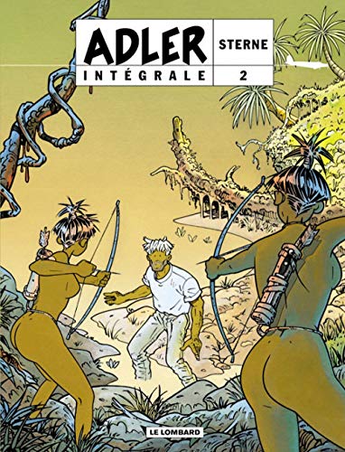jaquette livre Adler L'intégrale 2 - L'île Perdue - La Jungle Rouge - Les Maudits - La Force - Le Goulag