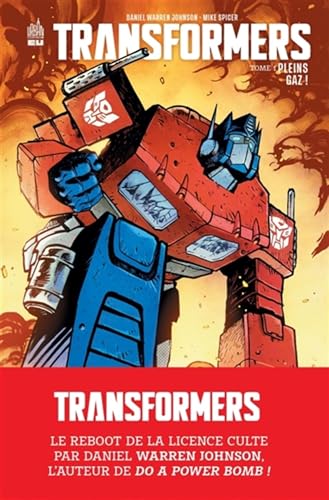 jaquette livre Transformers Tome 1 - Pleins Gaz !
