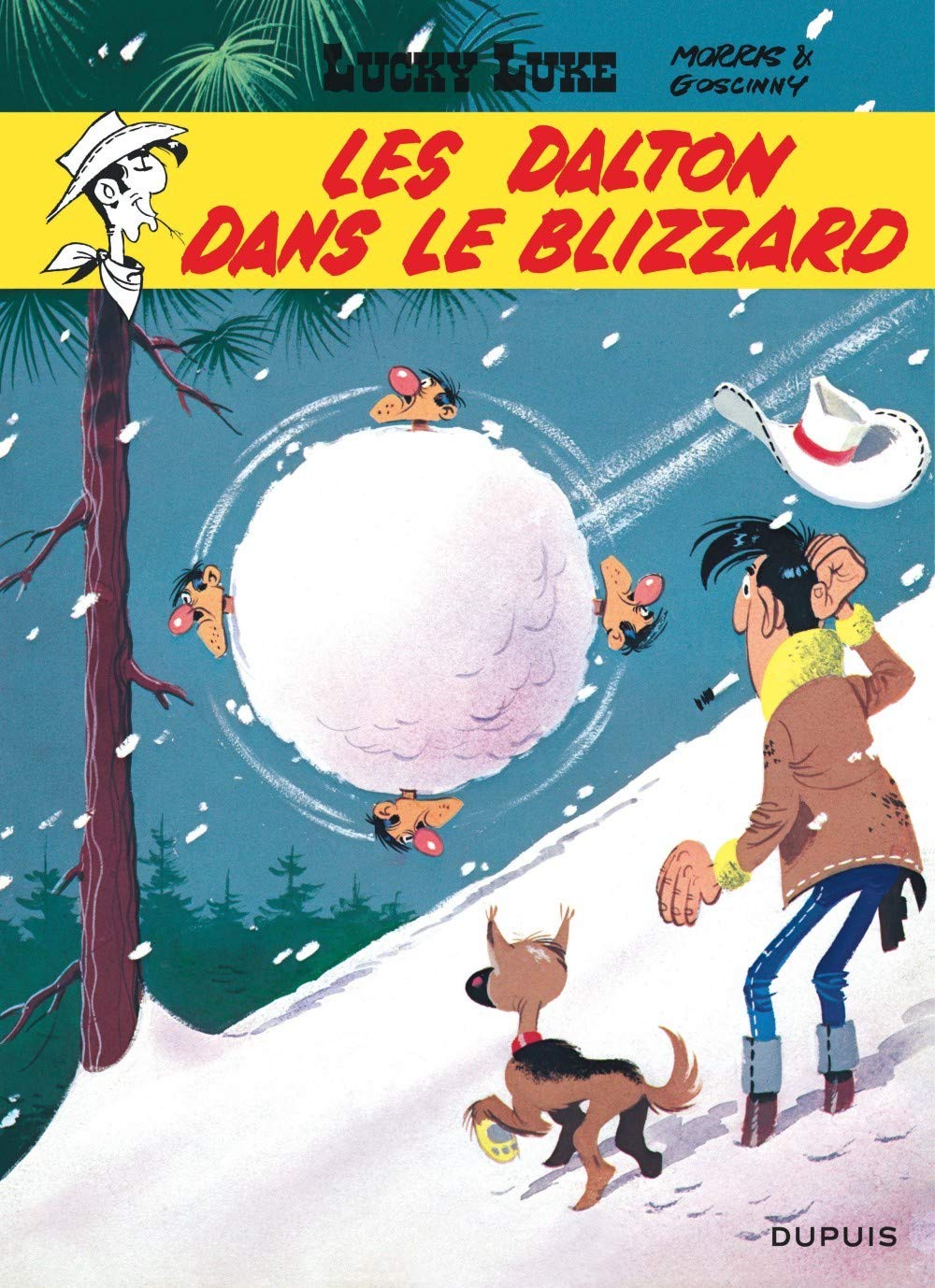 jaquette livre Lucky Luke, tome 22 : Les Dalton dans le blizzard