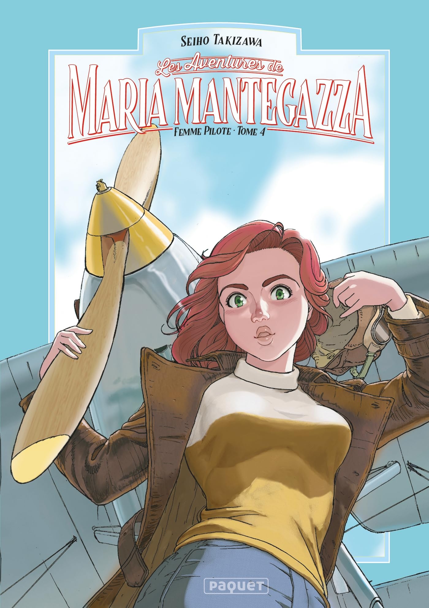 jaquette livre Maria Mantegazza, Femme Pilote Tome 4