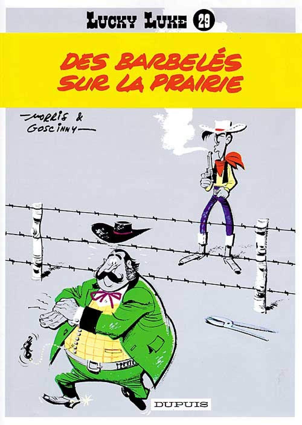 jaquette livre Lucky Luke, tome 29 : Des barbelés sur la prairie
