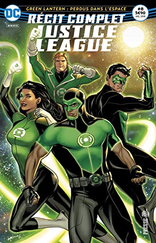 jaquette livre Justice League N° 8, Juillet 2018 - Green Lantern : Perdus Dans L'espace - Récit Complet
