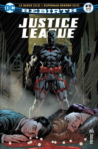 jaquette livre Justice League Rebirth N° 11, Avril 2018 - Le Badge, Tome 2 ; Superman Reborn, Tome 2