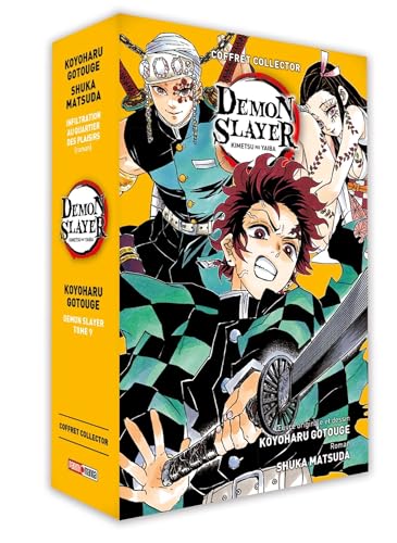 jaquette livre Demon Slayer - Coffret T9 + Roman Jeunesse T4