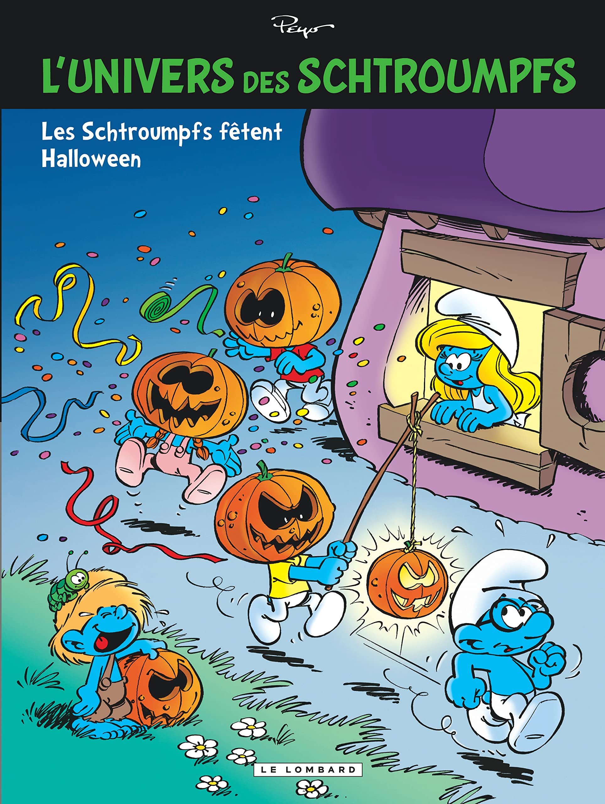 jaquette livre L'Univers des Schtroumpfs - tome 5 - Les Schtroumpfs fêtent Halloween