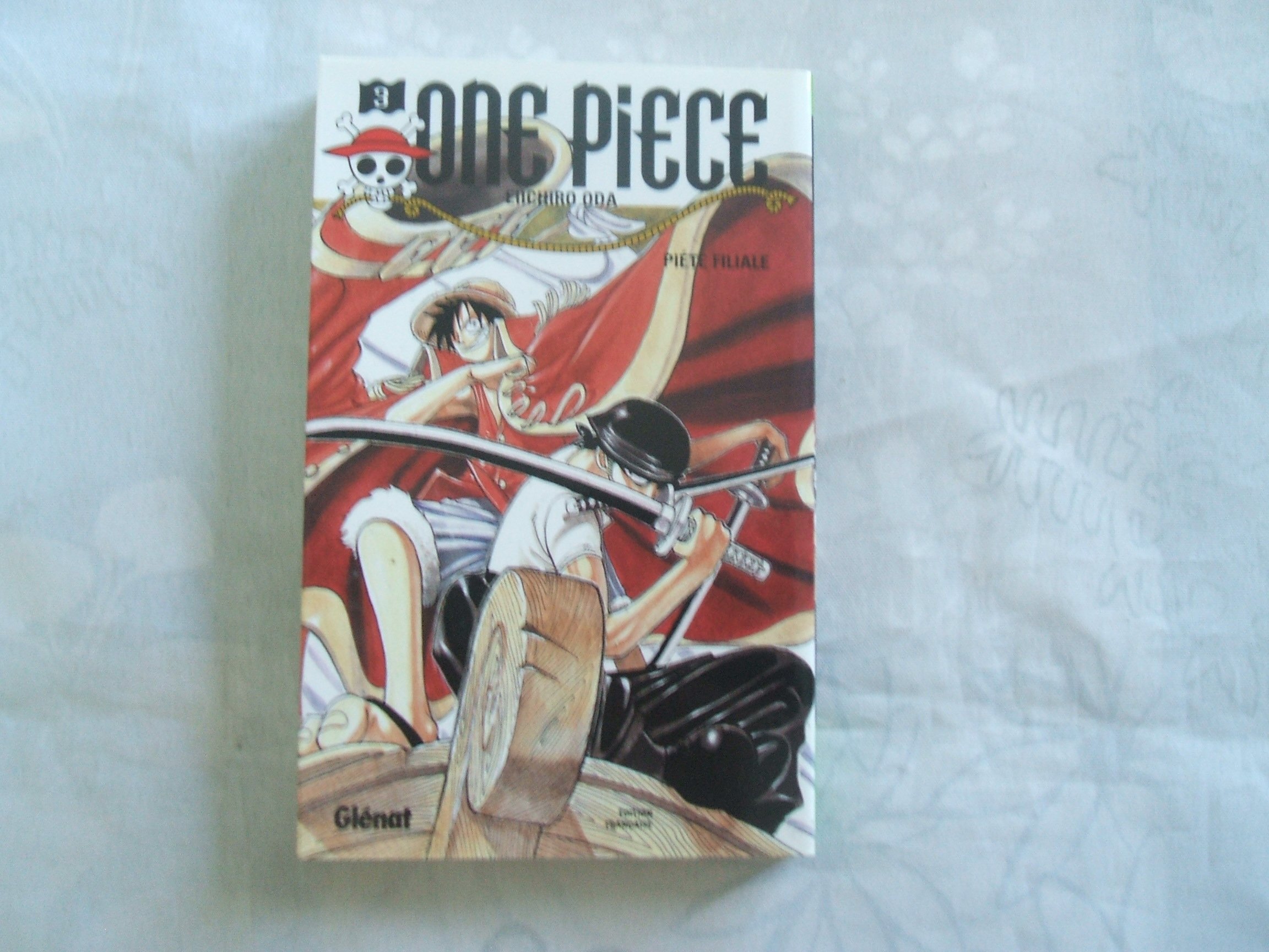 jaquette livre One Piece, tome 3 : Piété filiale