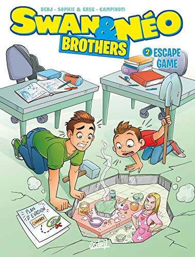 jaquette livre Swan & Néo - Brothers Tome 2 - Escape Game