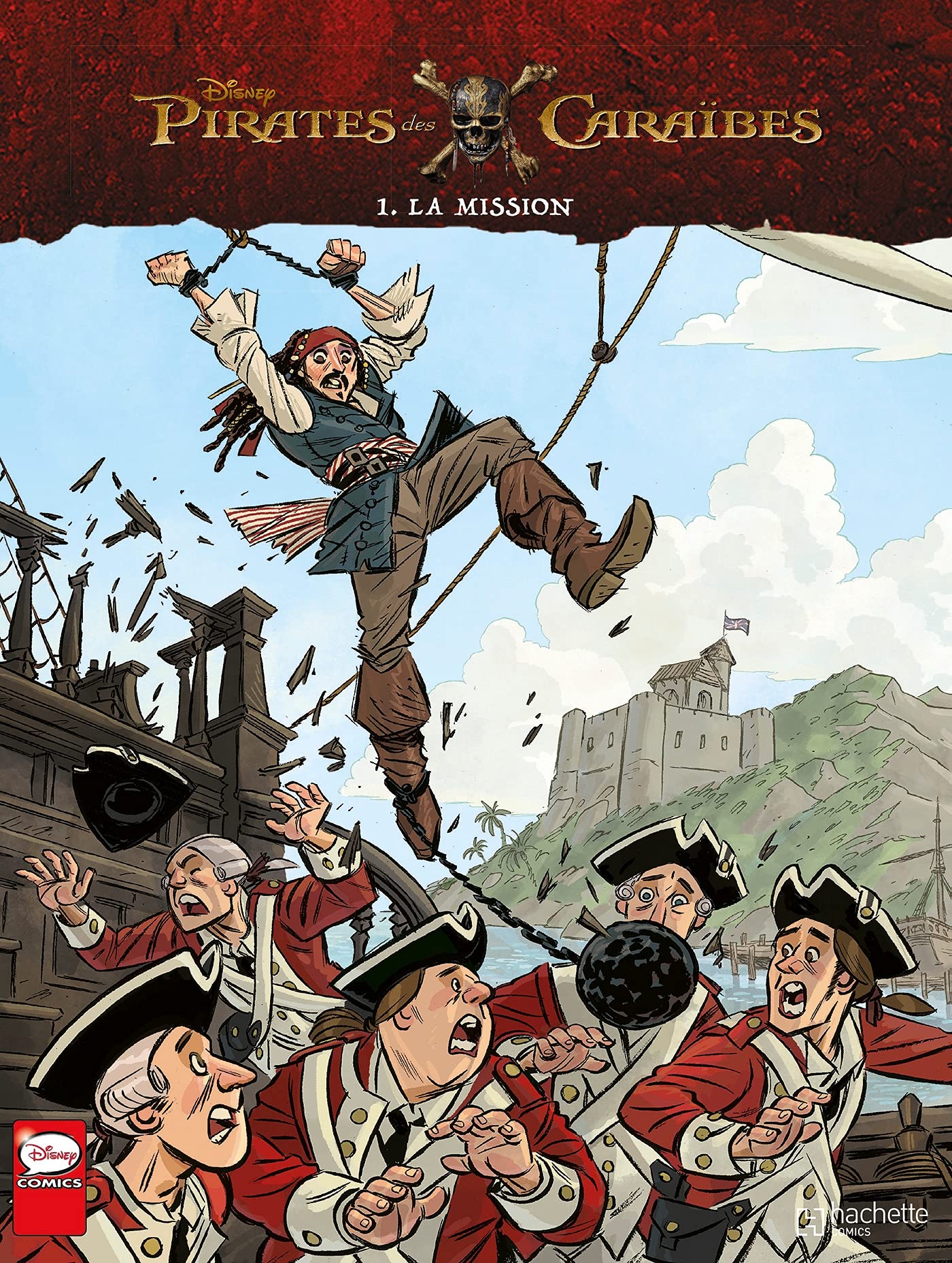 jaquette livre Pirates des Caraïbes, Tome 1 : La mission