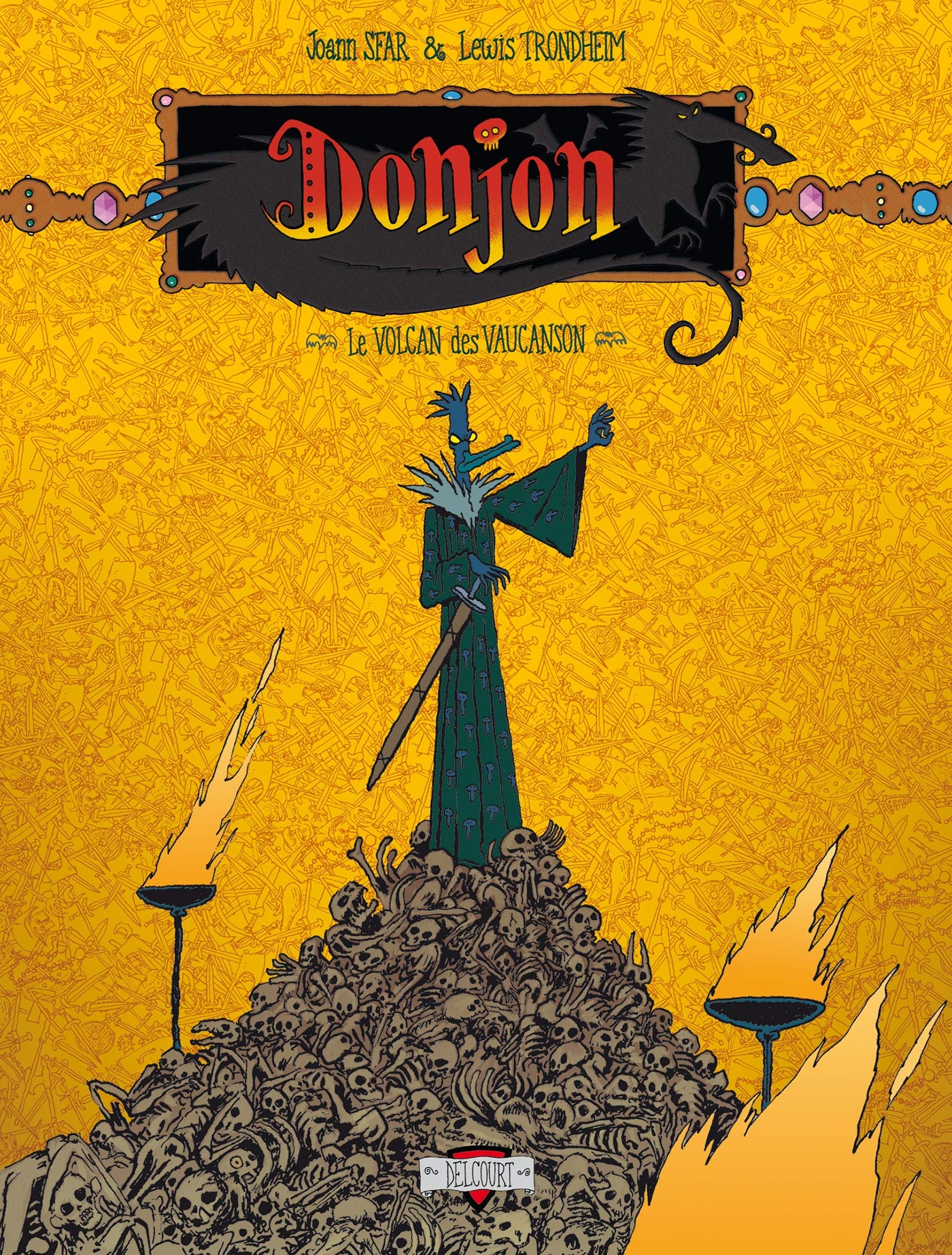 jaquette livre Donjon Crépuscule, tome 102 : Le volcan des Vaucansson