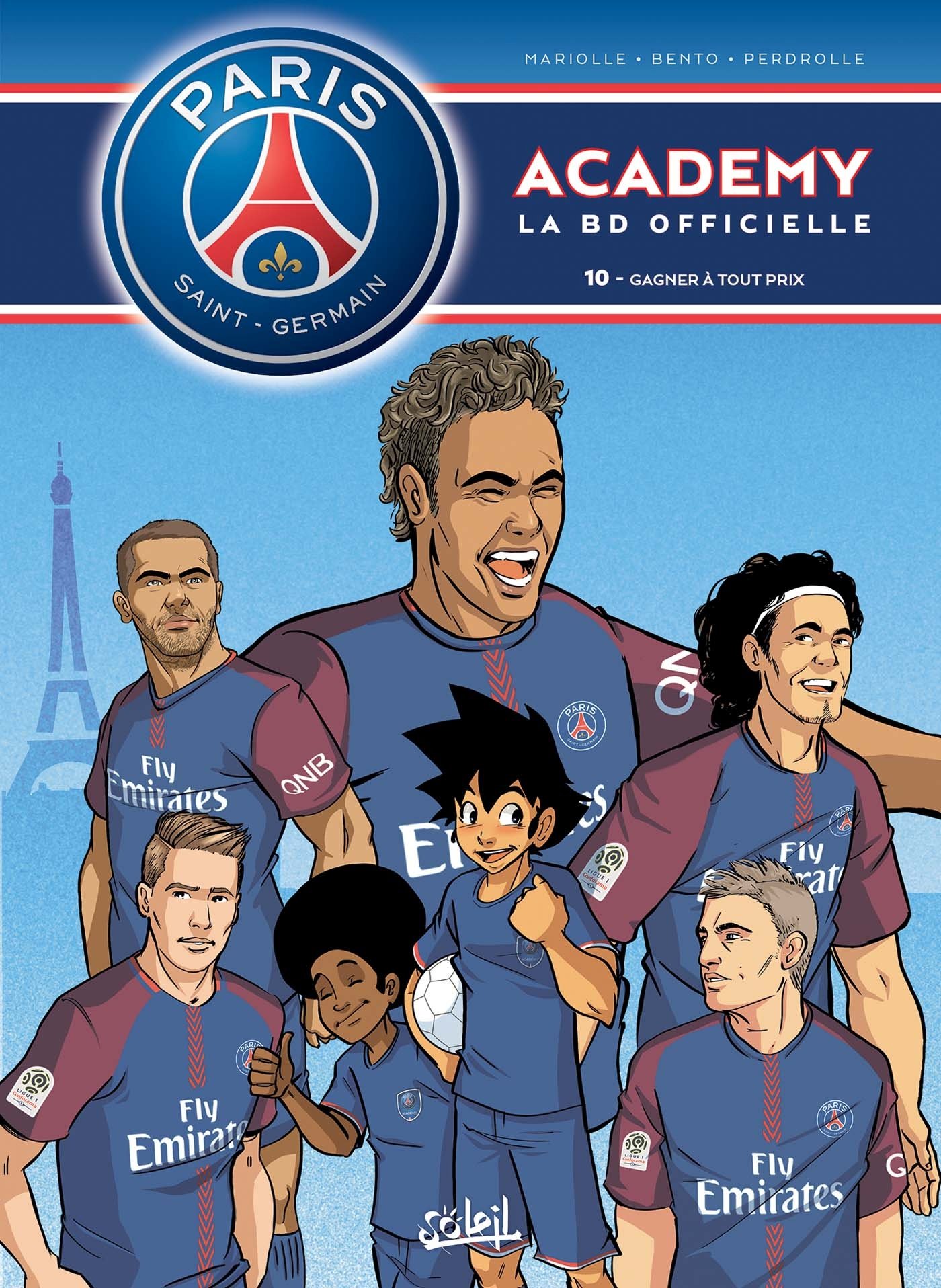 jaquette livre Paris Saint-Germain Academy T10