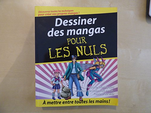 jaquette livre Dessiner Des Mangas Pour Les Nuls