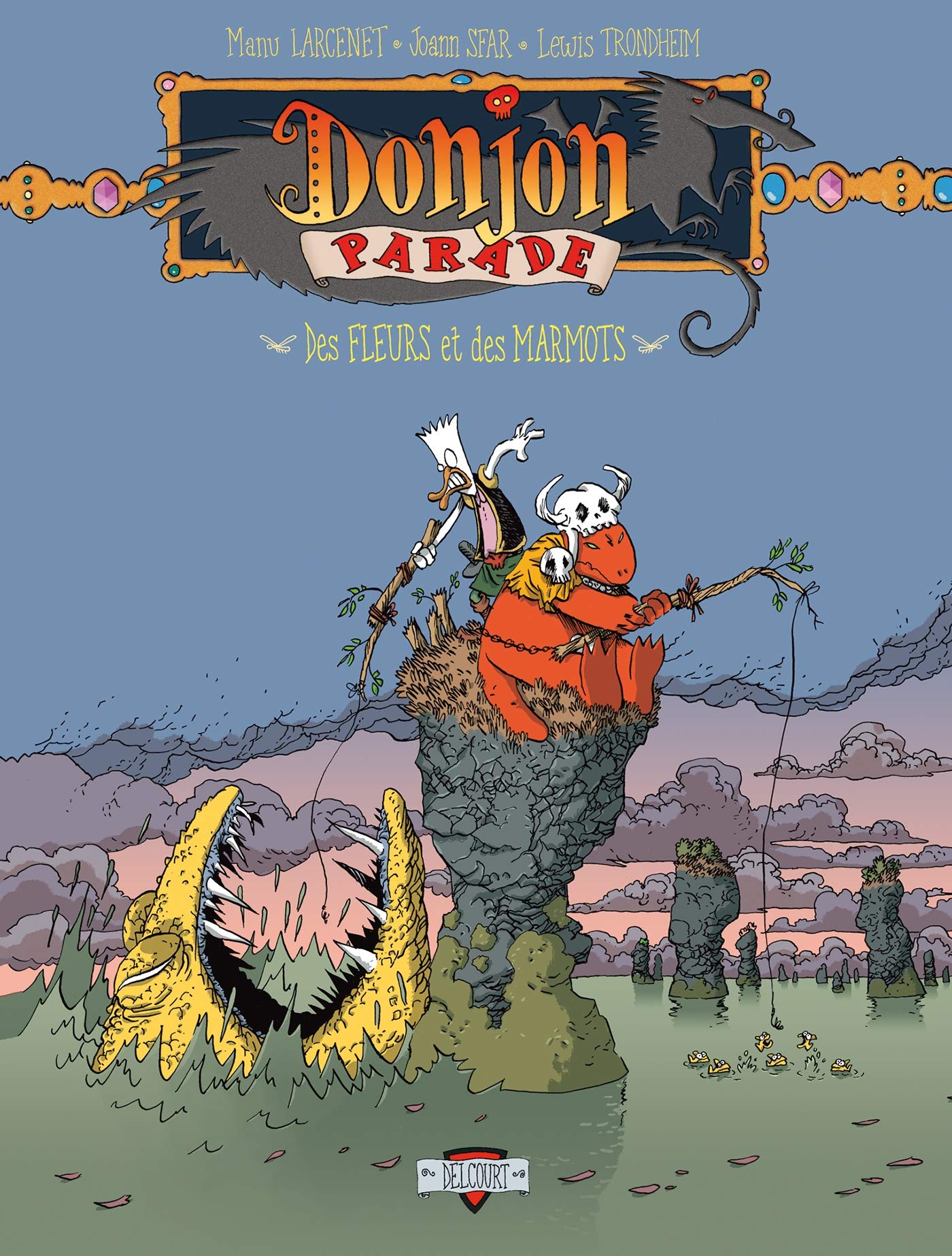 jaquette livre Donjon Parade, tome 4 : Des fleurs et des marmots