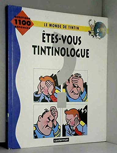 jaquette livre Etes Vous Tintinologue