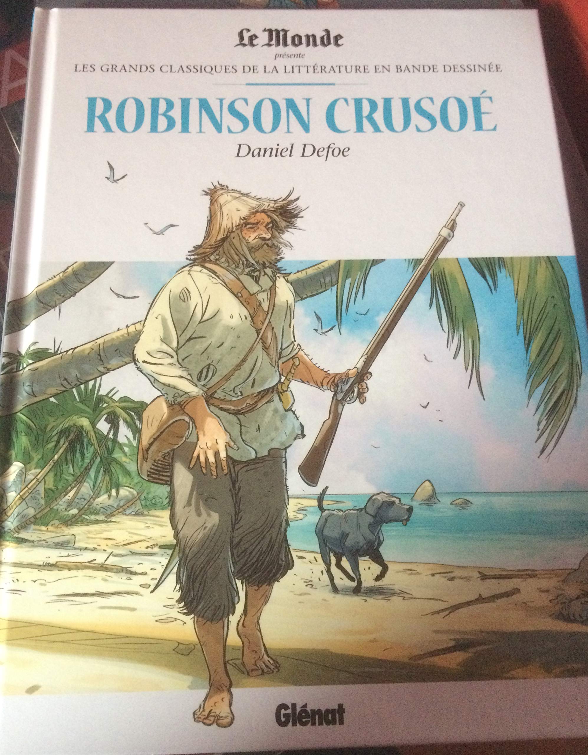 jaquette livre Robinson Crusoé