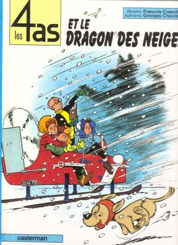 jaquette livre Les 4 As Le Dragon Des Neiges