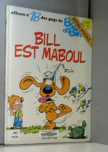 jaquette livre Boule Et Bill Tome 18 - Bill Est Maboul