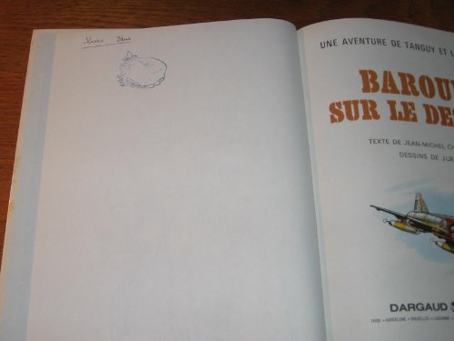 jaquette livre Une Aventure De Tanguy Et Laverdure Tome 14 - Baroud Sur Le Désert