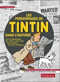 jaquette livre les personnages de tintin dans l'histoire