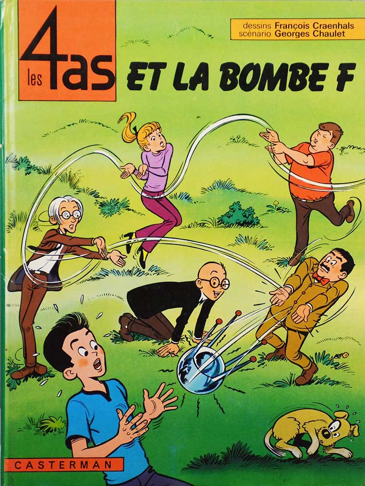 jaquette livre Les 4 as, tome 13 : Les 4 as et la bombe F